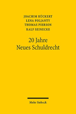 Book cover 20 Jahre Neues Schuldrecht